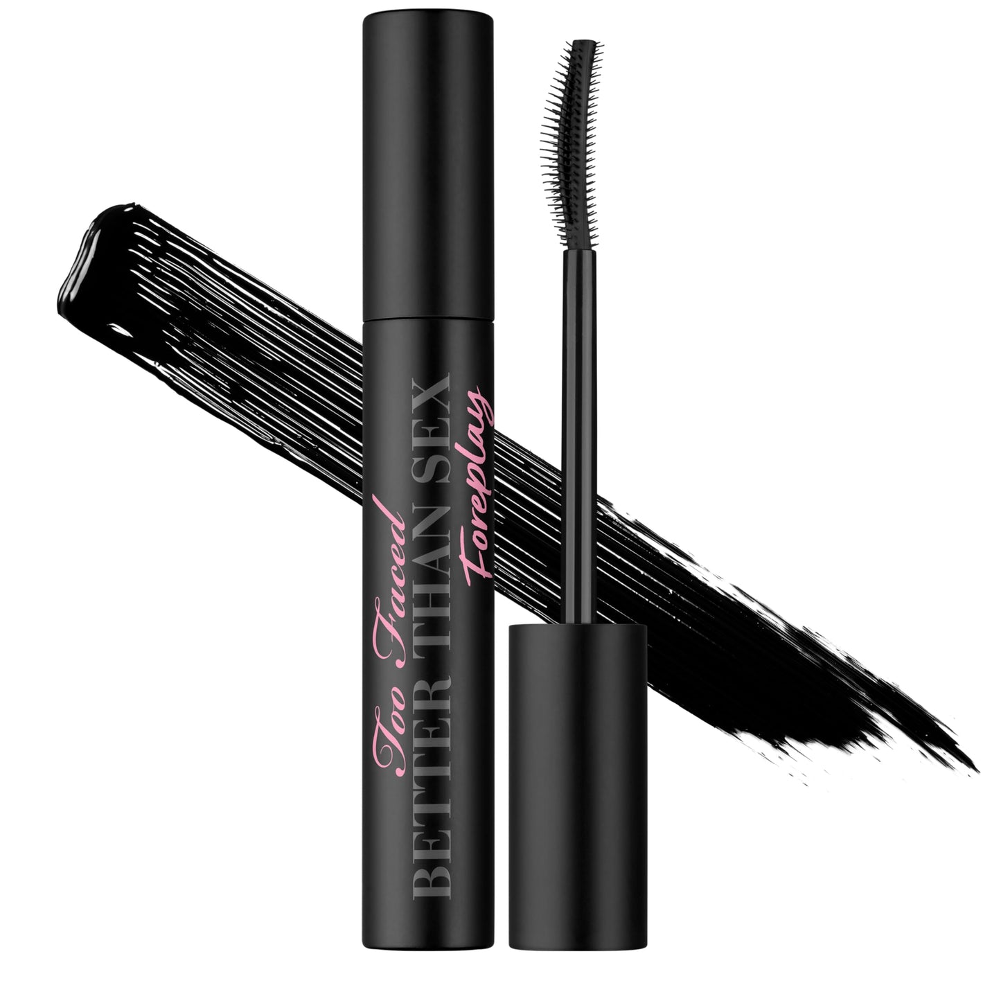 Too Faced Better Than Sex Foreplay Mascara Primer | Waterproof Eyelash Primer for Volume and Length | Nourishing Argan Oil + Grape Seed Oil Formula, Black, 0.27 Fl Oz