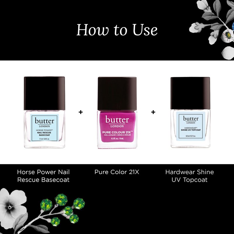 butter LONDON PC21X Nail Lacquer Polish, Steady On - Fast-Drying, Long Lasting Gel-Like Finish & Chip-Resistant Nail Lacquer Helps Protects & Strengthens Nails - Vegan & Cruelty-Free