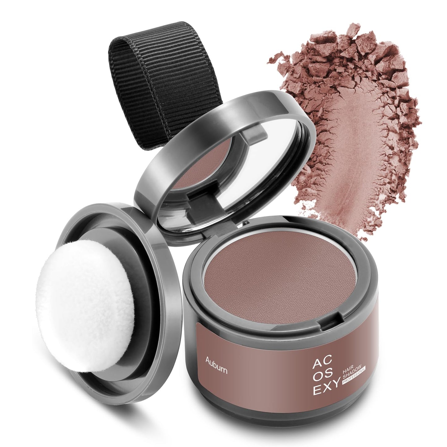 Root Touch Up Hair Powder - Instantly Cover Gray, Thinning Hair and Bald Spots for Men's Beards and Women's Eyebrows, Dark Brown