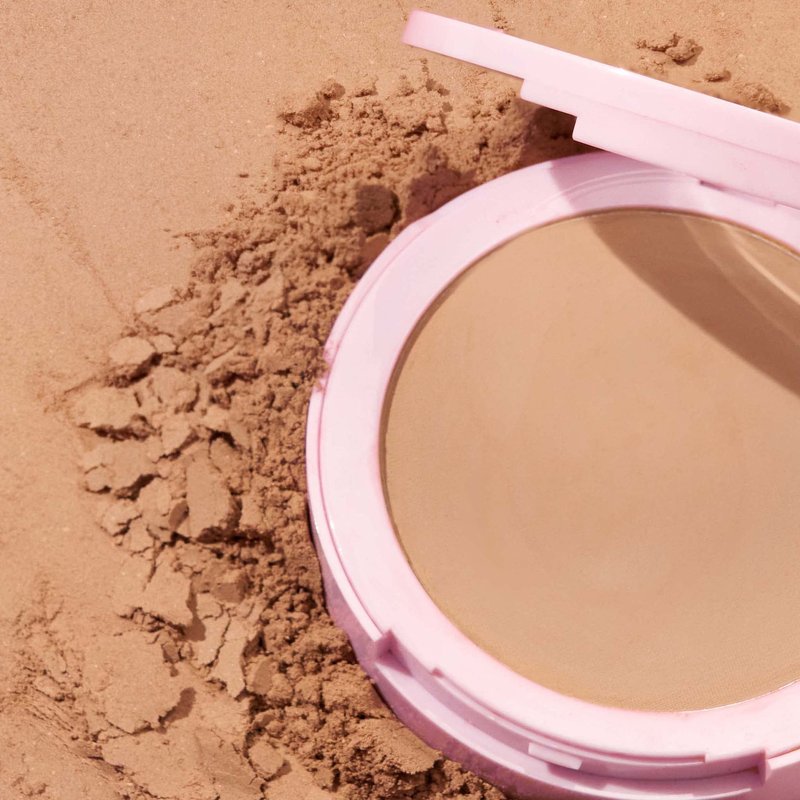 Mally Beauty Soft as Silk Powder Foundation - Tan - Buildable Light to Medium Coverage - Lightweight Matte Finish