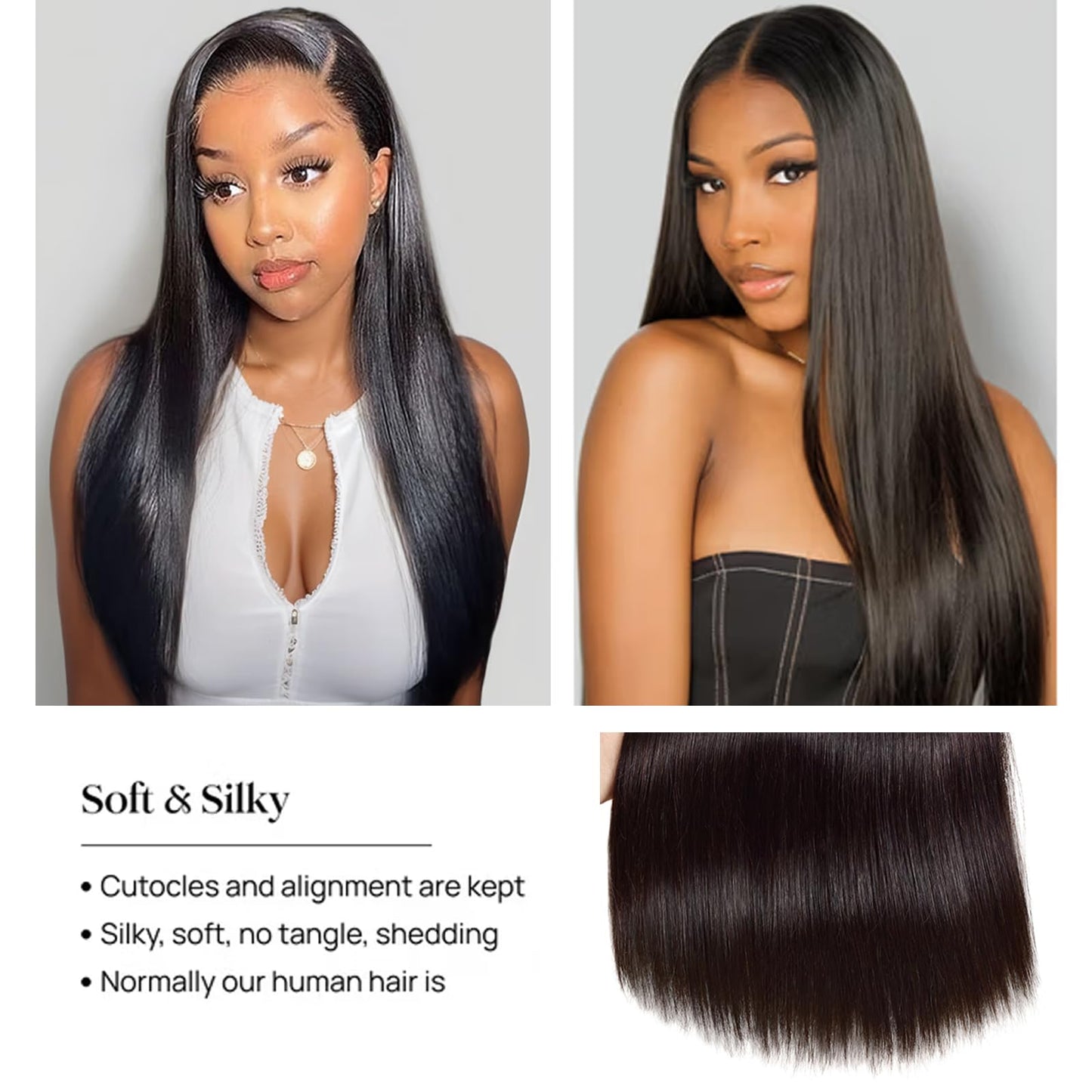 12A Human Hair Bundles Straight 4 Bundles Brazilian Virgin Hair Double Weft Bundles Deals Human Hair Straight Human Hair Extensions (4x4 lace Closure, 18 closure)