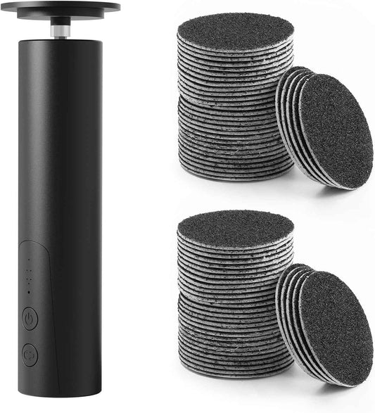 Electric Callus Remover for Feet with 120 Replacement Sandpaper Discs - Smooth Skin Solution
