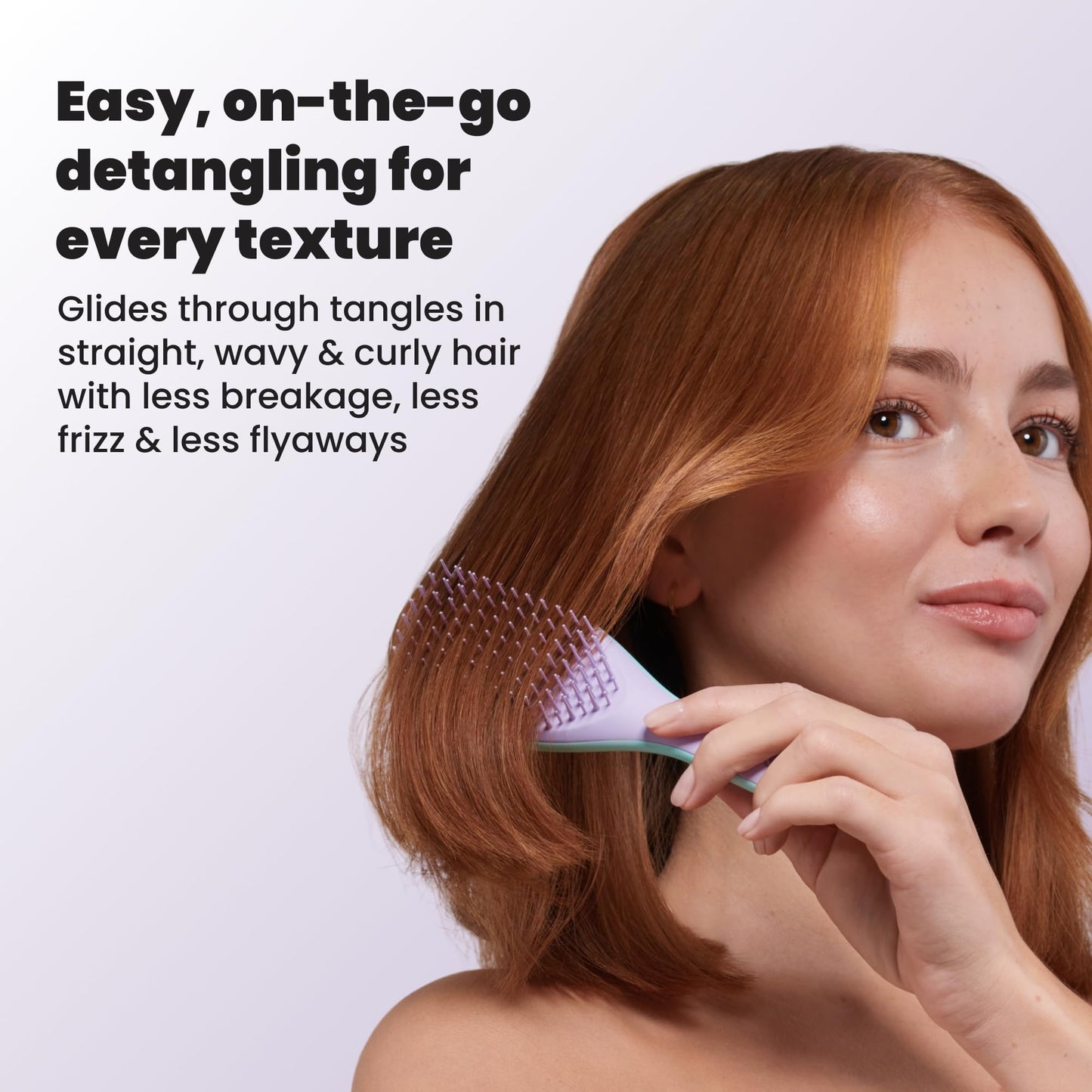 Tangle Teezer Ultimate Detangler Mini Hair Brush, Wisteria Leaf