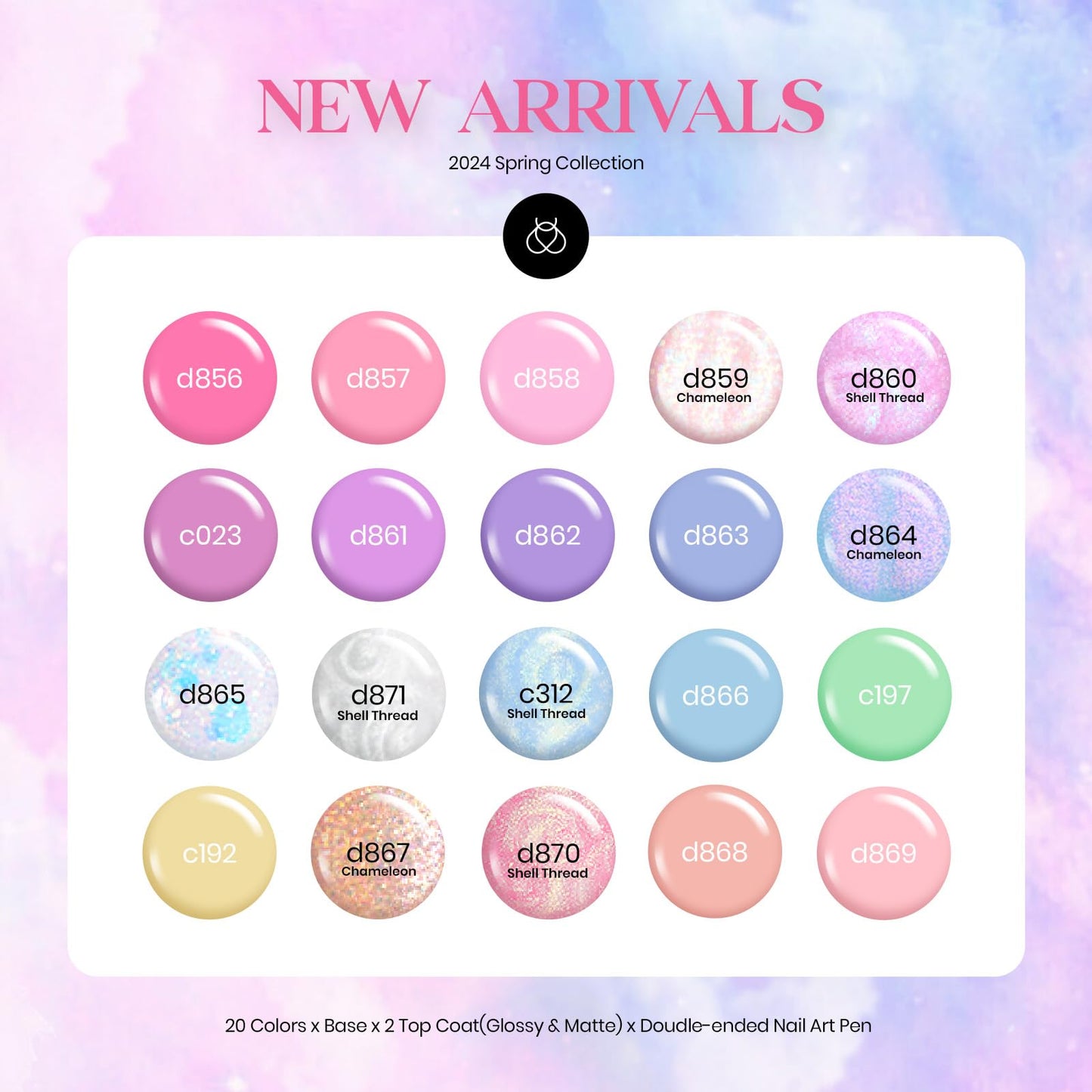beetles Gel Polish Nail, 20 Colors Pastel Pink Blue Purple Chameleon Glitter Gel Polish and Beetles Nail Art Polish Set 6 Colors Pastel Yellow Green Nude Pink Purple Orange Gel Liner Nail Art Kit