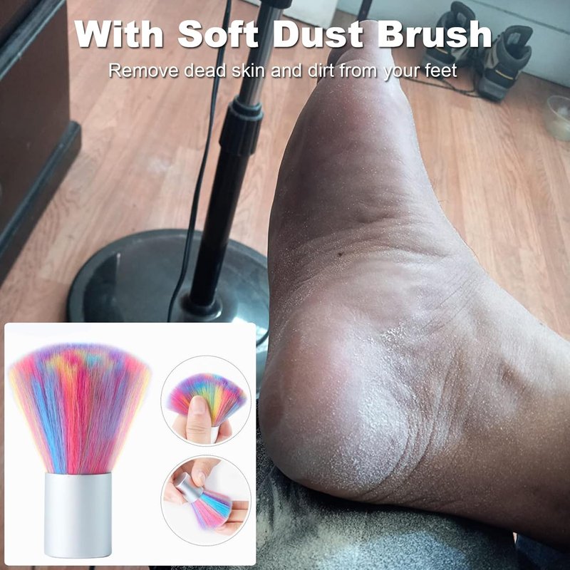 Electric Callus Remover - Adjustable Speed Foot Scrubber with 60 Sanding Discs | Pink Pedicure Tool for Dead Skin Removal