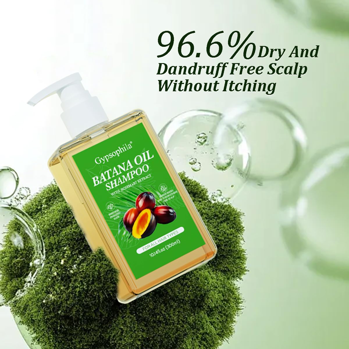 Gypsophila Batana Oil Hair Growth Bundle-Batana Oil Shampoo and 100% Pure Natural Rosemary -Natural Hair Treatment for Women & Men –Hair loss & Thicker, Healthier Hair