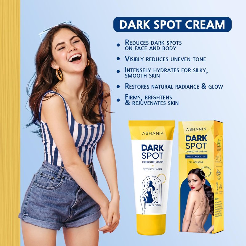 Dark Spot Remover for Face & Body - Advanced Corrector for Inner Thighs, Neck & Knees | 2 Fl Oz
