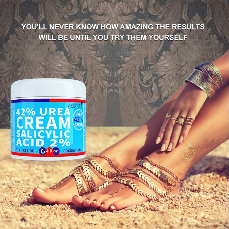 Urea Cream 42% - Premium Foot Cream with Salicylic Acid & Tea Tree Oil - 4 oz for Soft, Smooth Skin