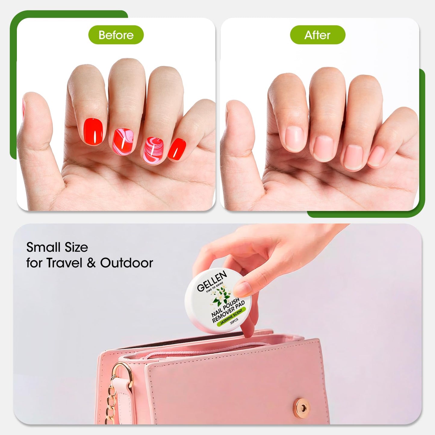 Gellen Nail Polish Remover Pads