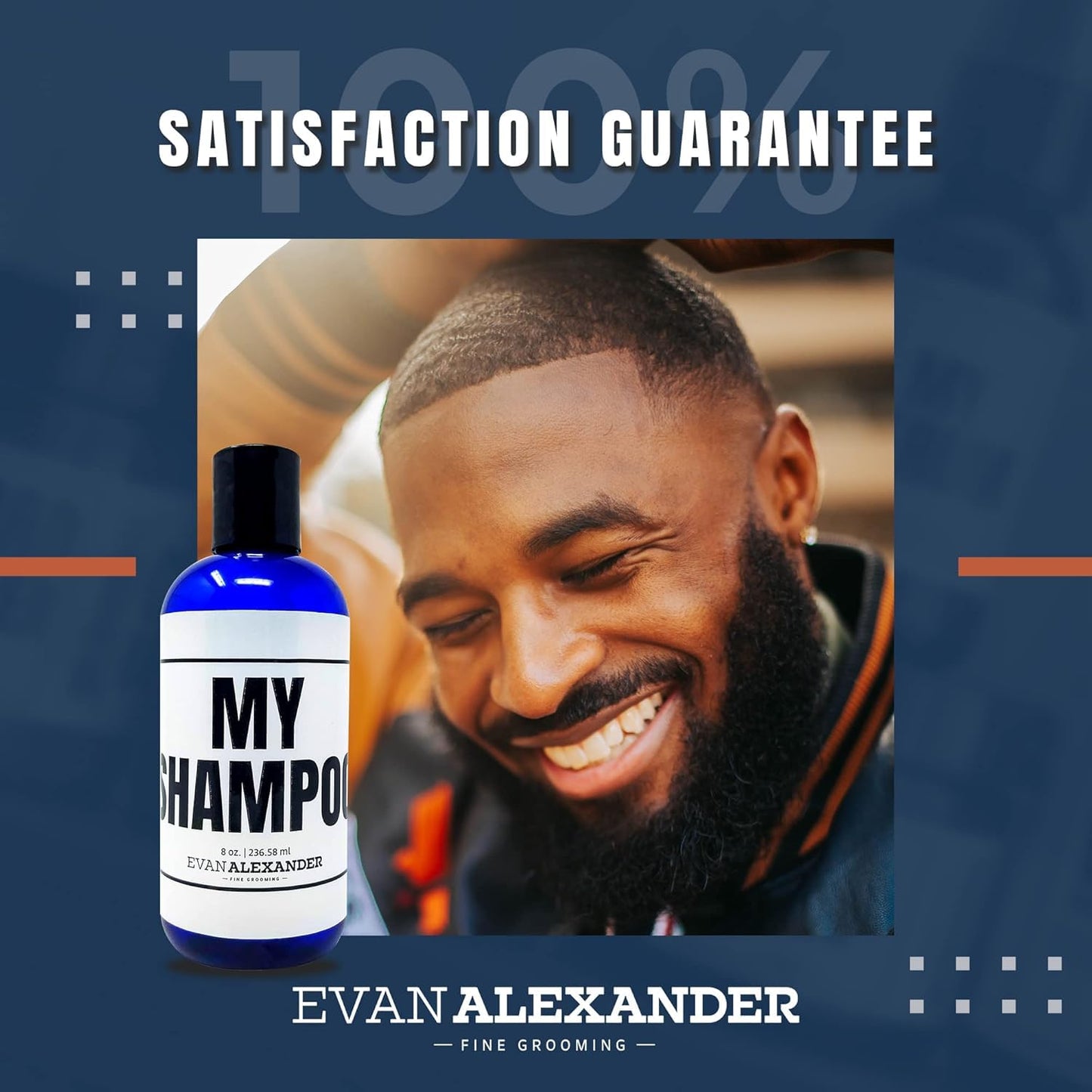 Evan Alexander Grooming MY Shampoo - Hair Growth Support & Scalp Nourishment with Peppermint Oil | 8 oz, Vegan, Great Scent