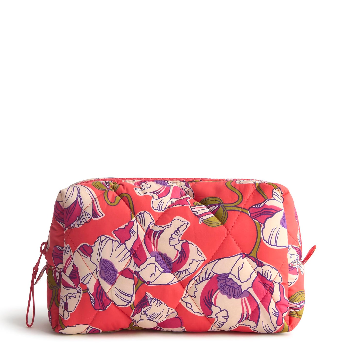 Vera Bradley Women's Featherweight Medium Cosmetic, Swirling Poppies, One Size