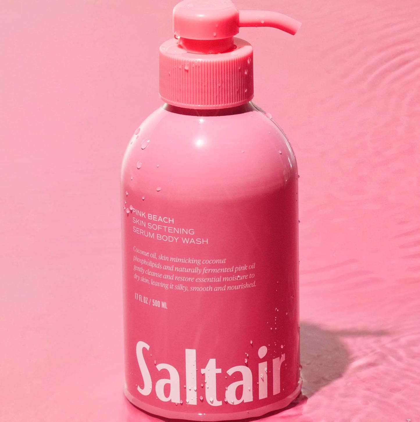 Saltair Body Wash - Pink Beach Scent | Nourishing Formula, 17 Fl Oz