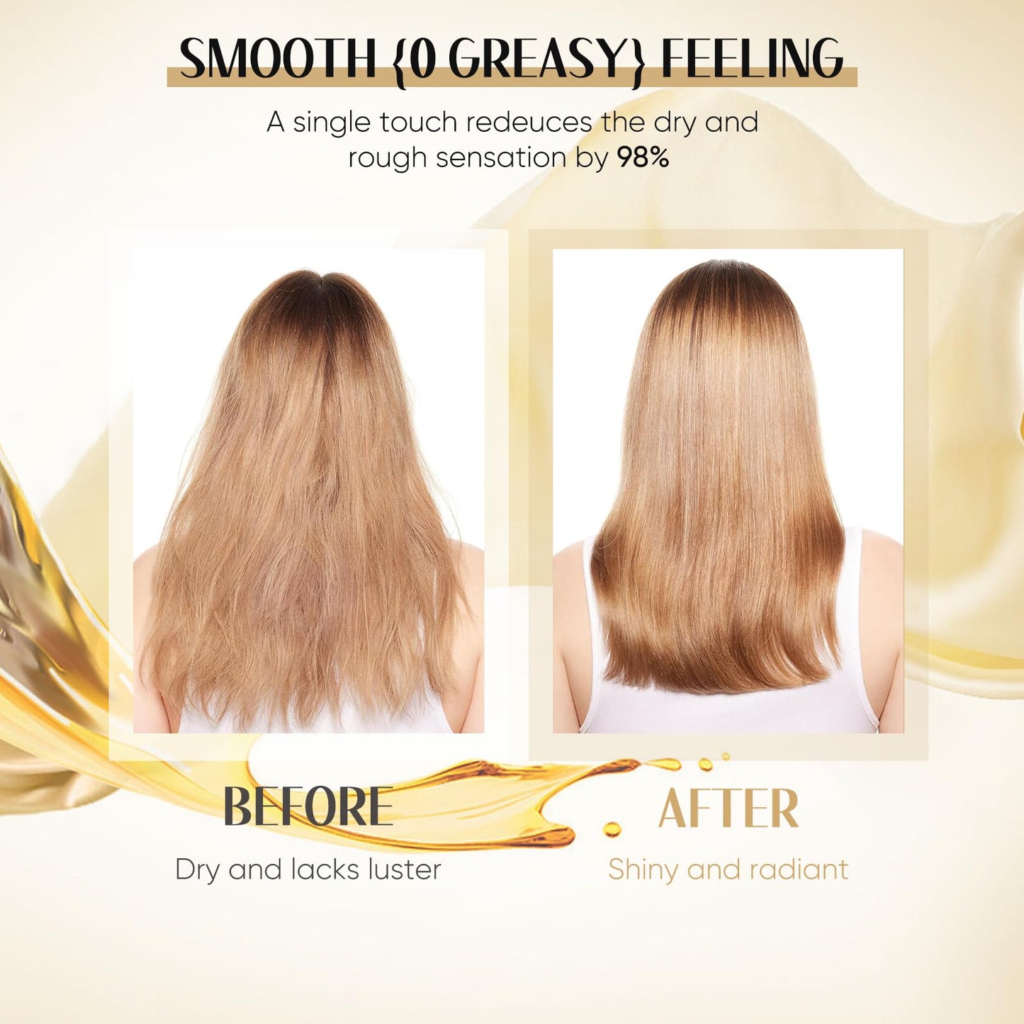 GREEONIL Argan, Coconut, and Olive Oil Nourishing Hair Treatment with Vitamin E for Frizz Control, Add Shine,Nourishing Hair Oil for Split Ends Hair Treatment, 4 Pack
