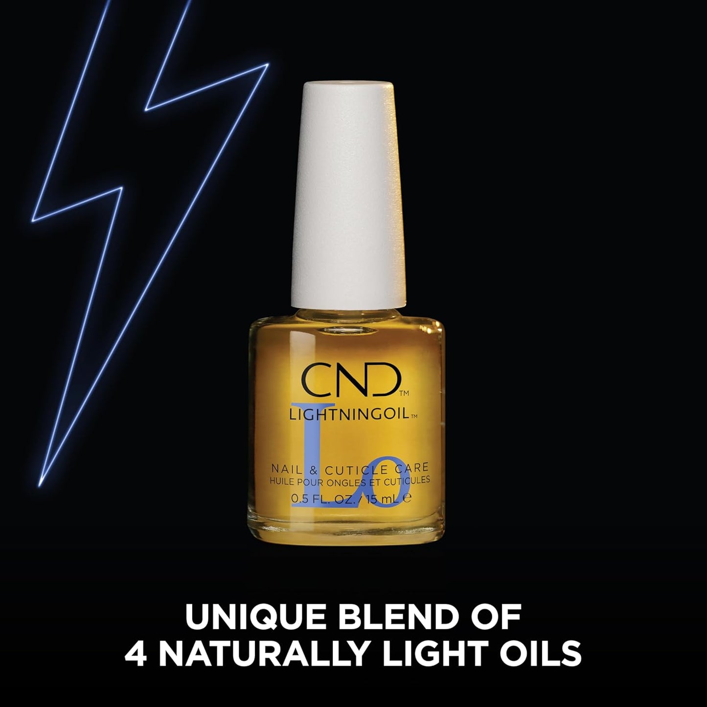 CND Lightning Oil - Fast Absorbing Nail & Cuticle Hydration | 0.5 Fl Oz