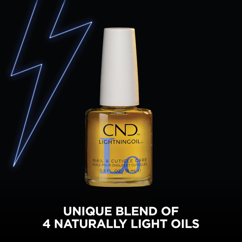 CND LIGHTNINGOIL, Lightning-fast absorption & hydration, nail & cuticle care, 0.5 fl oz