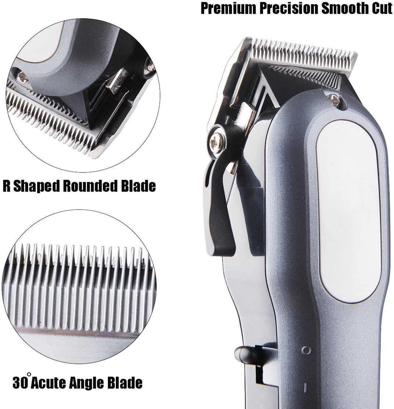 Professional Cordless Hair Clipper - Rechargeable Haircutting & Trimming Kit for Men | LED Display, Versatile Grooming