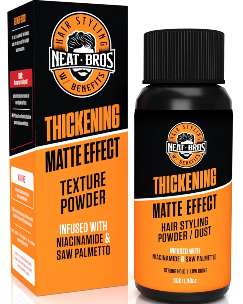 Hair Styling Texture Powder - Strong Hold Matte Finish | Volumizing Dust with Niacinamide & Saw Palmetto - 1.06oz (30g)