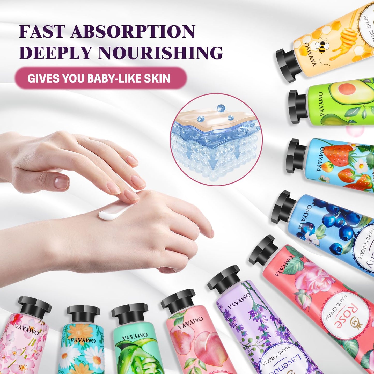 KIYTARBOO 120 Pack Bulk Lotion, Teacher Appreciation Gifts, Mini Hand Cream Gift Set, Travel Size Lotion, Hand Cream for Dry Cracked Hands, Bulk Valentine's Day Gifts for Adults Women Nurse Coworkers