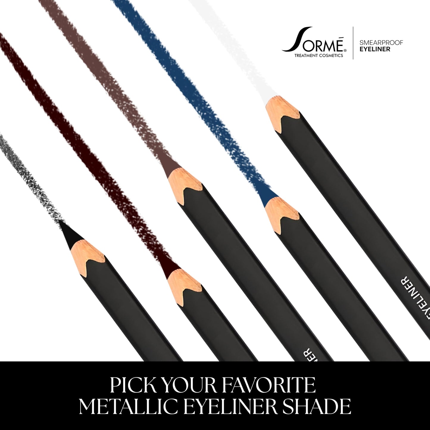 Sorme Treatment Cosmetics Smearproof Eyeliner 0.16oz | Long Lasting Waterproof Eyeliner Pencil | Smudge-Proof Waterline Eyeliner | Cruelty-Free and Gentle Pencil Eyeliner