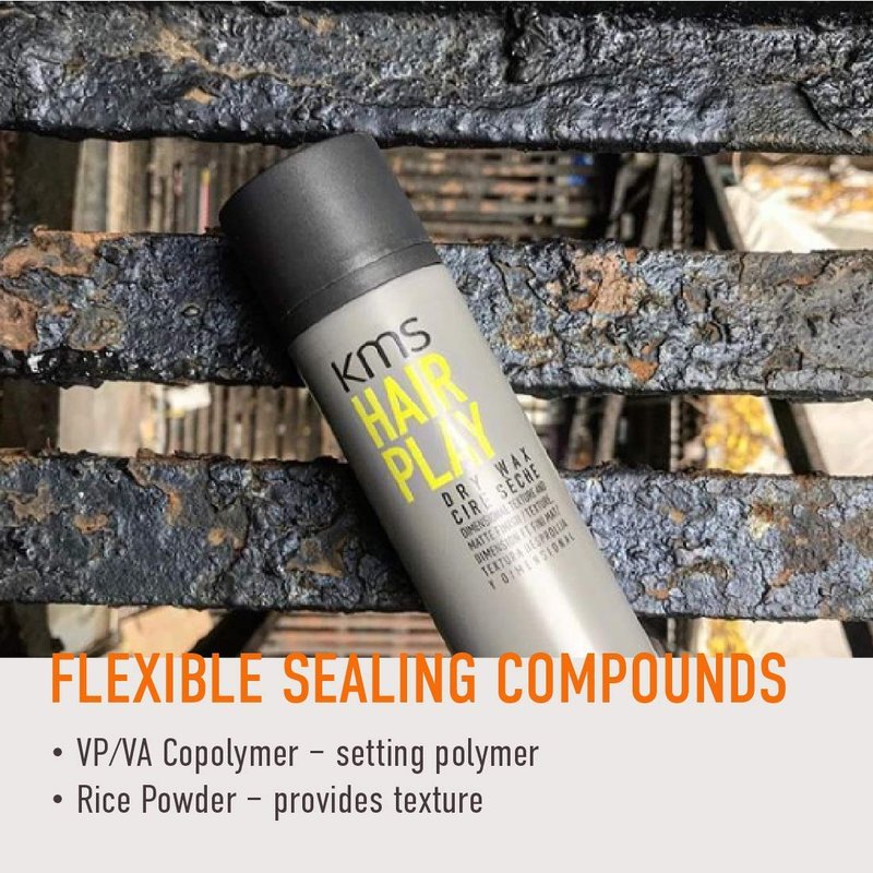 KMS Hairplay Flexible Hold Texturizing Dry Wax | 4.1 Oz Finishing Hairspray