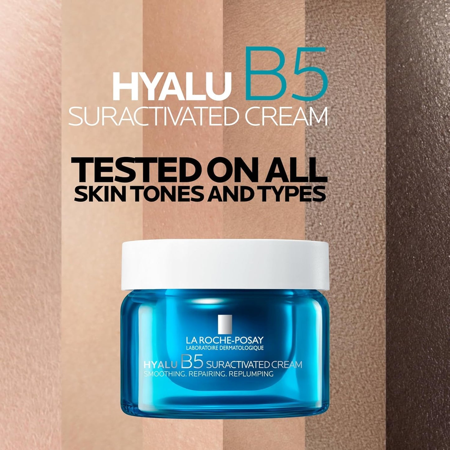 La Roche-Posay Hyalu B5 Suractivated Anti-Aging Face & Neck Cream, Firming Face Moisturizer With 3 Types of Hyaluronic Acid for All Skin Types, 72hr Hydration + Anti-Wrinkle, 1.7fl oz