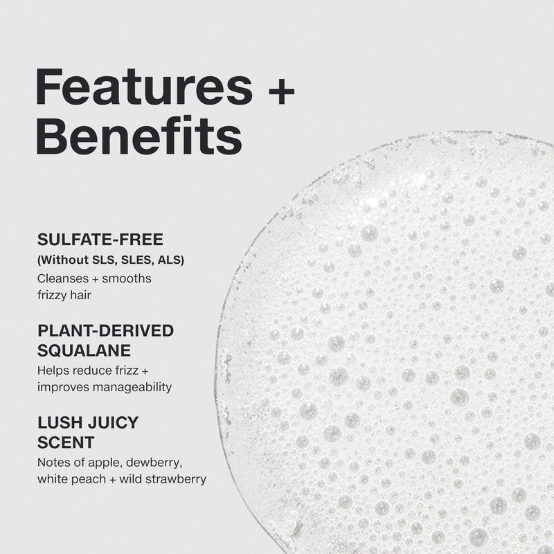 Paul Mitchell Super Smooth Shampoo, Controls Frizz, Adds Softness, For Frizzy Hair, 10.14 fl oz