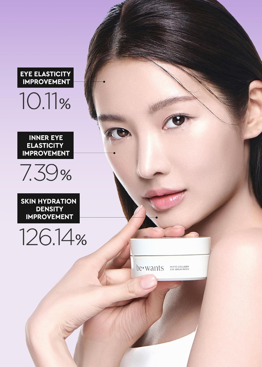 Under Eye Patches for Puffy Eyes | Korean Vegan Collagen Mask with Bamboo Water - 60 Pieces