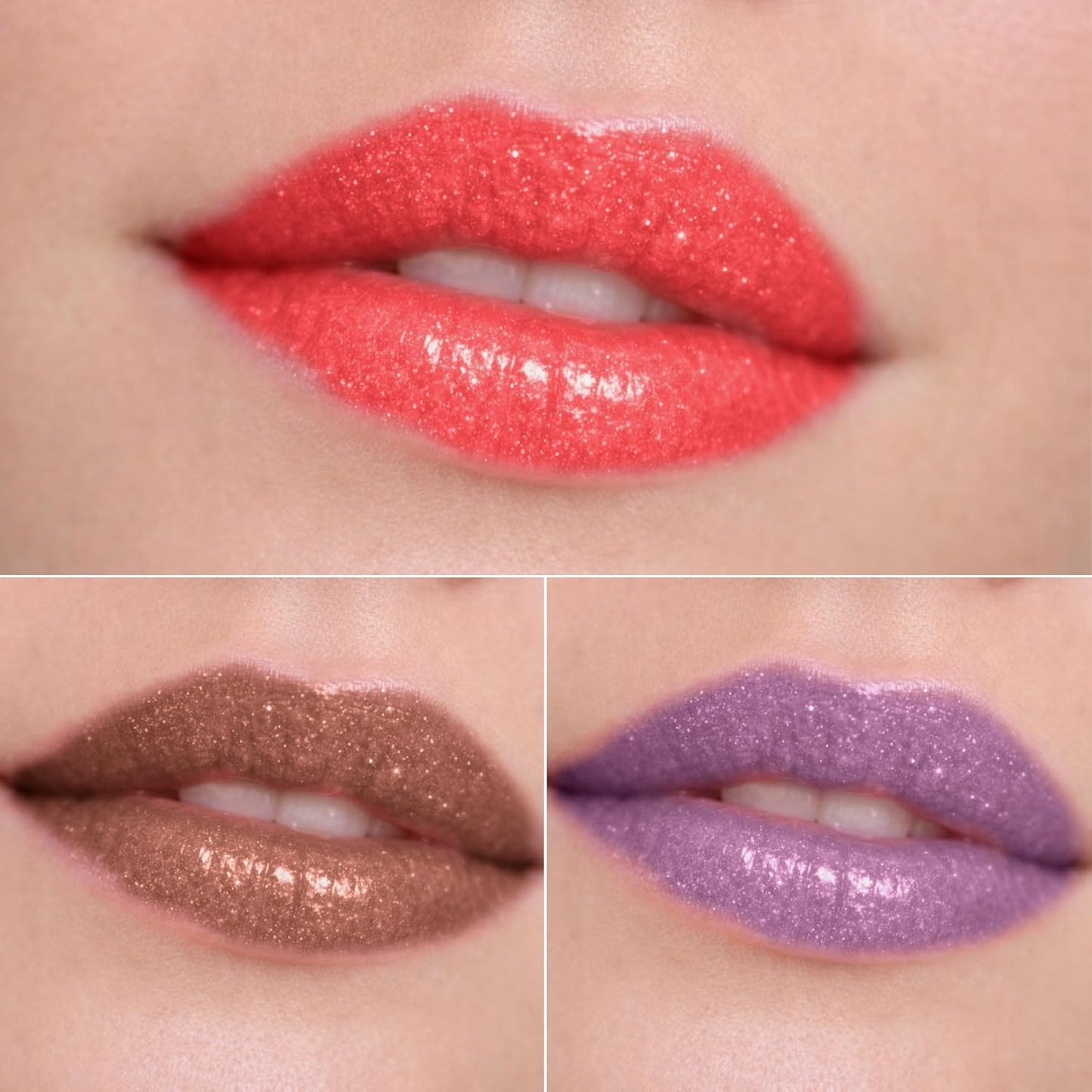 Frosted Lip Gloss Set - High Shine Finish | Vegan & Cruelty-Free, Perfect for Holiday Parties