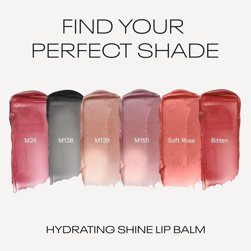 MOB Beauty Hydrating Shine Lip Balm - Cool Nude Tinted Stick with Jojoba & Sunflower Oils | Moisturizing Vegan Formula