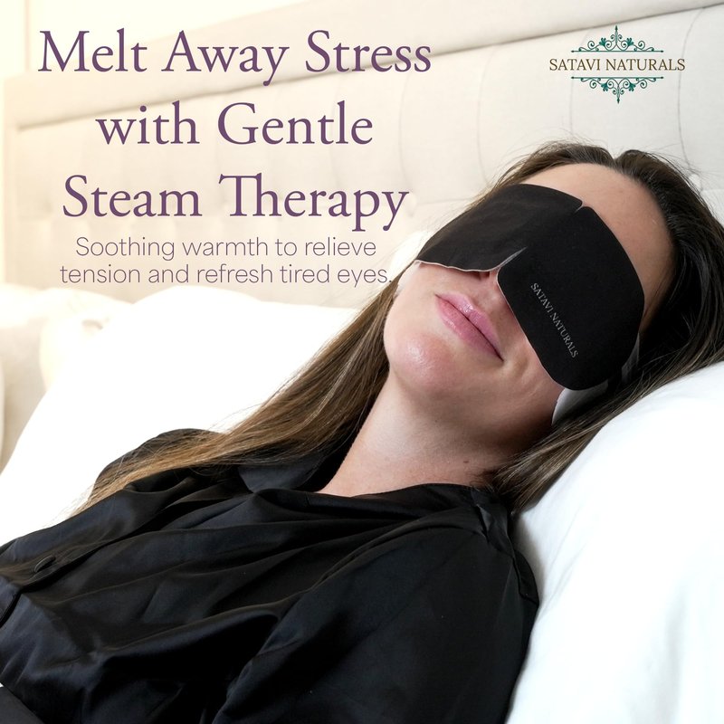 Spa Gift Set for Women – Lavender Aromatherapy Shower Steamers, Sugar Scrub, 24K Gold Eye Masks & Steam Eye Mask | Self Care & Relaxation Gift Box for Stress Relief at Home