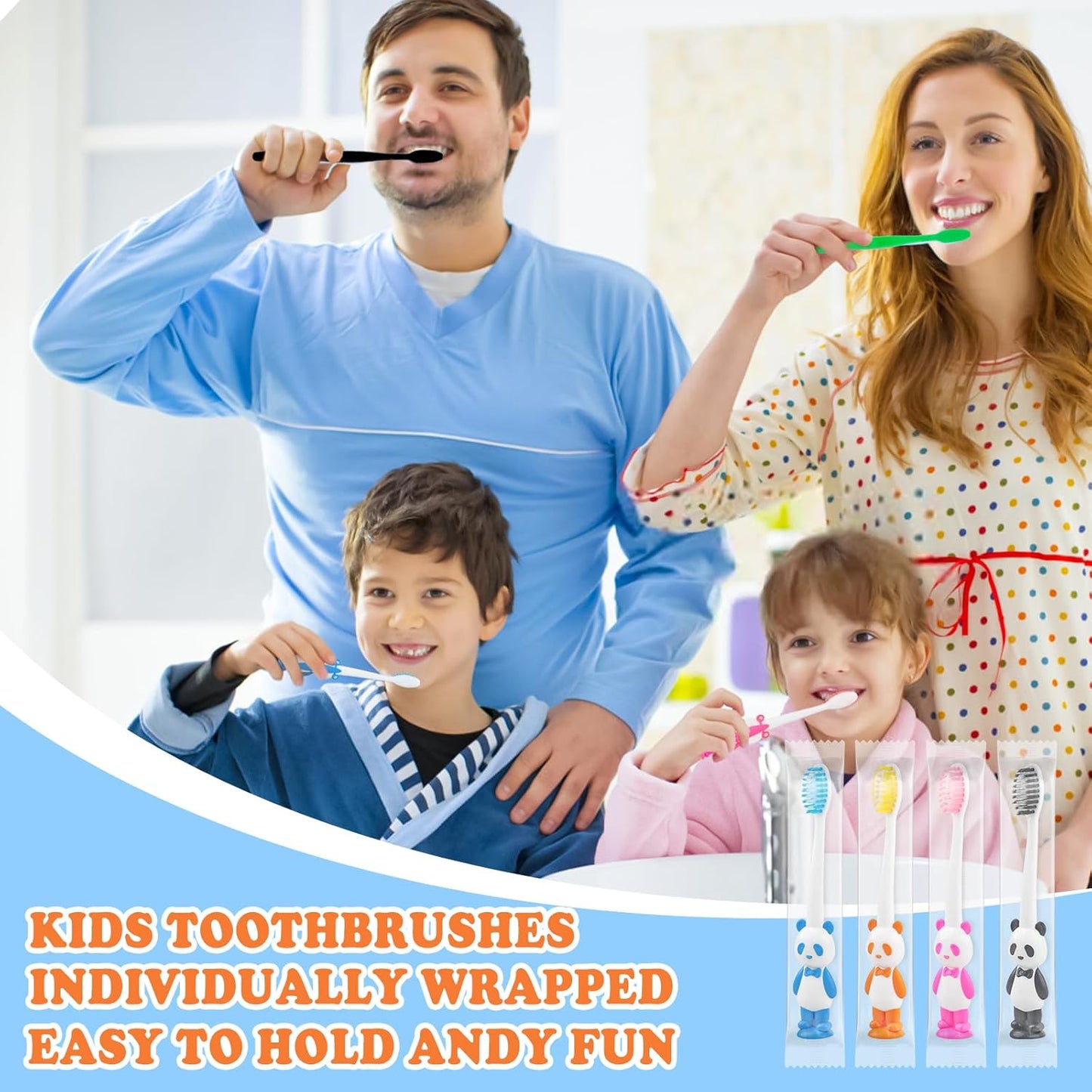 Disposable Toddler Toothbrush - Bulk Pack of 200 Suction Cup Animal Brushes for Kids Age 2+ | Individually Wrapped for Home, School, Travel
