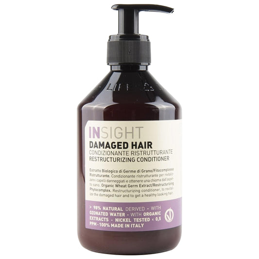 Insight Clean Beauty Damaged Hair Restructuring Conditioner With Henna Extract, Vegan, 30.4 fl oz