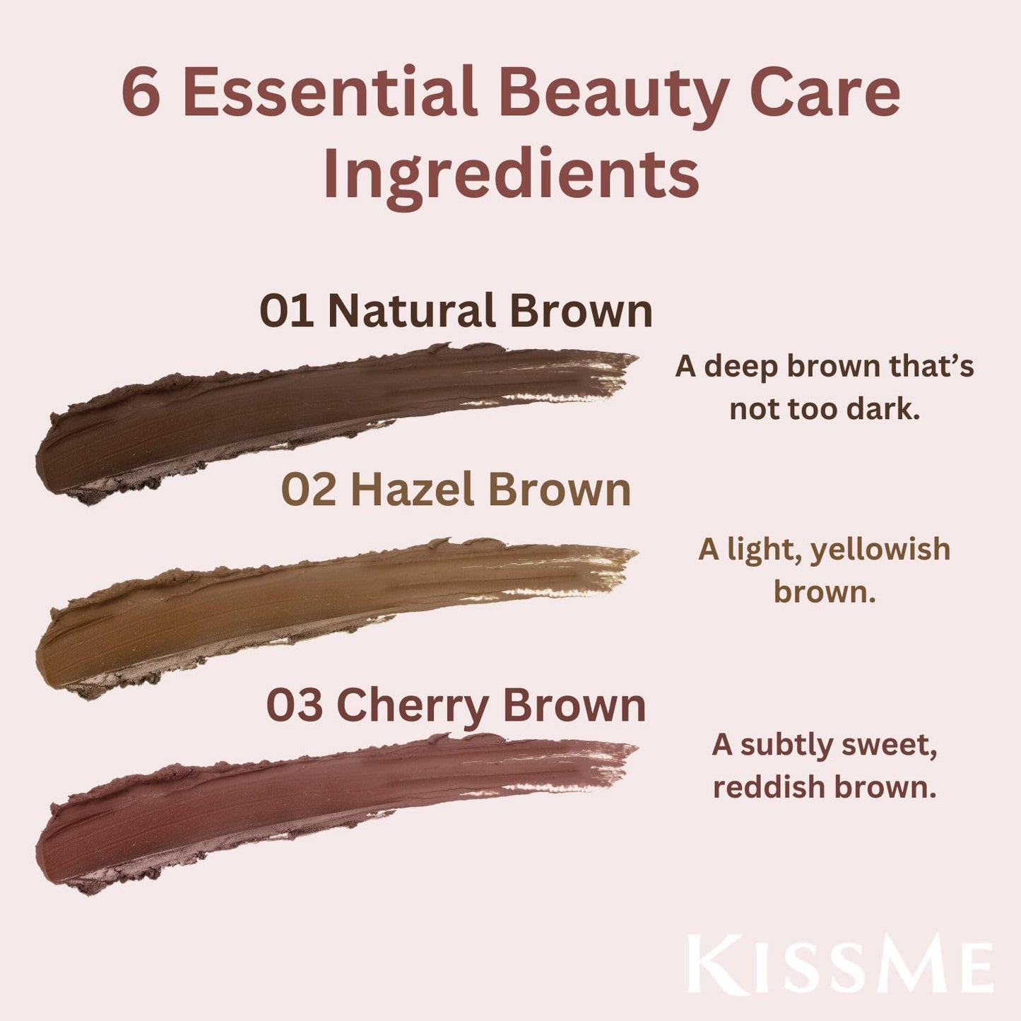 Heroine Make by KISSME Waterproof Eyeliner Pencil for All-Day Wear, Eyeliner Pencil for Cat Eye Liner Looks, Soft & Blendable Lines with a Smooth Glide, Rose Brown, Made in Japan, 1 EA, CREAM