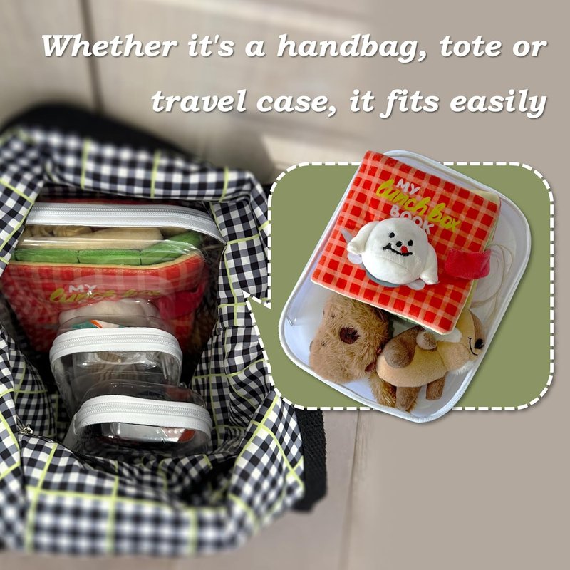 Clear Hard Zipper Case - Durable Storage Pouch for Snacks & Toys | Travel Organizer
