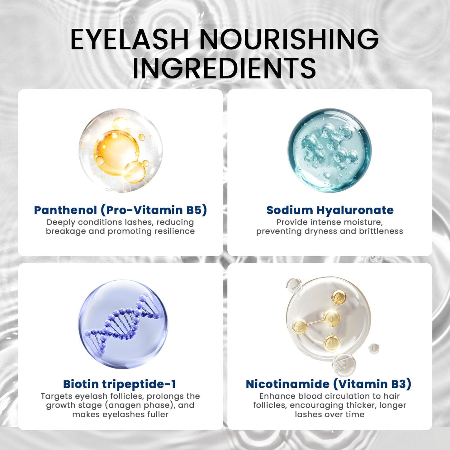 Lash Serum | Eyelash Growth Serum for Longer, Thicker Lashes - Vegan & Cruelty-Free (5mL)