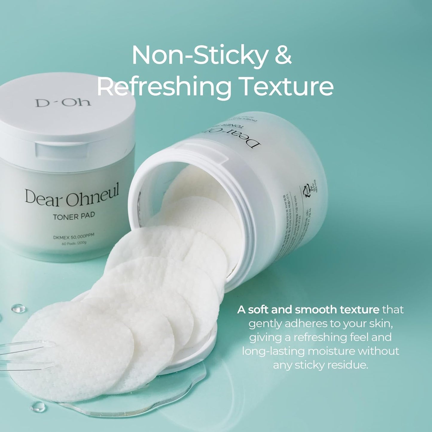 Donkey Toner Pads - Pore-Tightening & Hydrating 60 Pads (7.05 oz) | Gentle Exfoliation with Donkey Milk