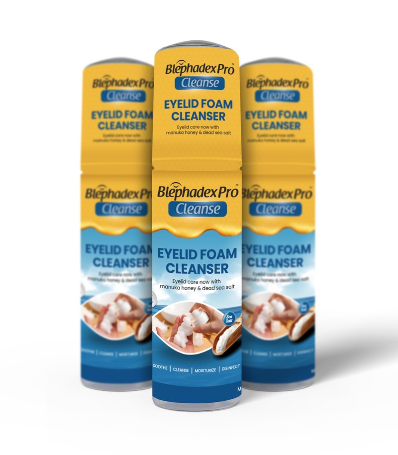 Visual Advantage Lunovus Eyelid Foam Cleanser with Manuka Honey and Dead Sea Salt – Gentle Daily Cleansing