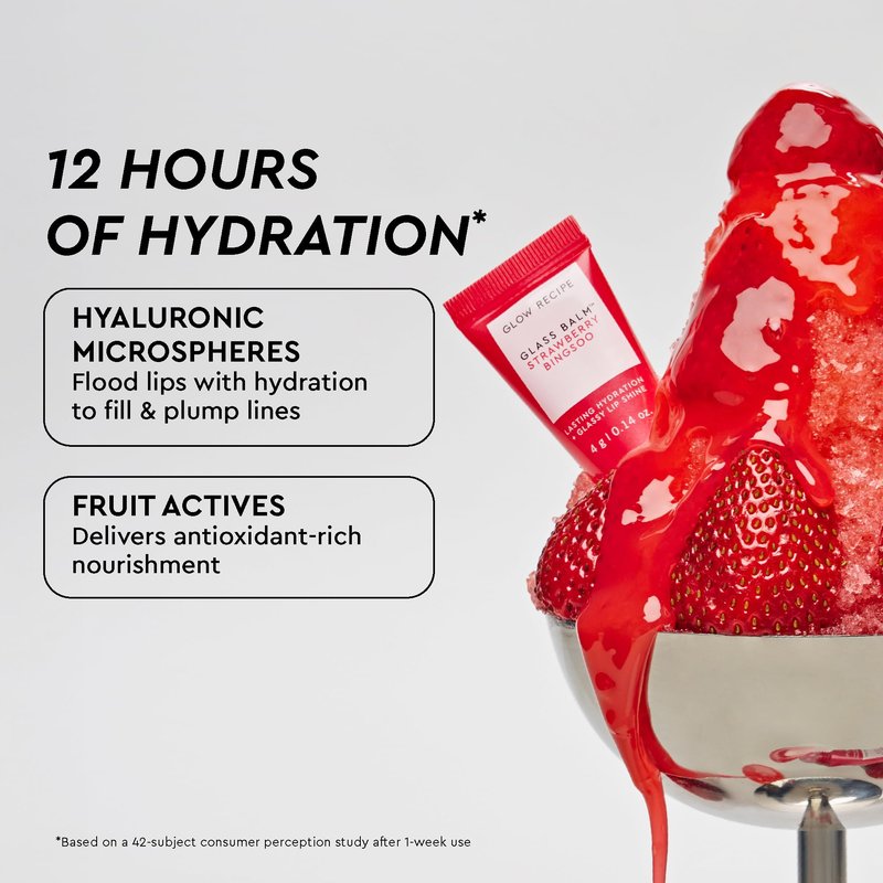 Glow Recipe Watermelon Glow Skin Care Set, Best of Dews & Hues - Full Size Niacinamide Dew Drops, Full Size Dewy Flush Watermelon Blush & Full Size Glass Balm Lip Treatment (3 Count)