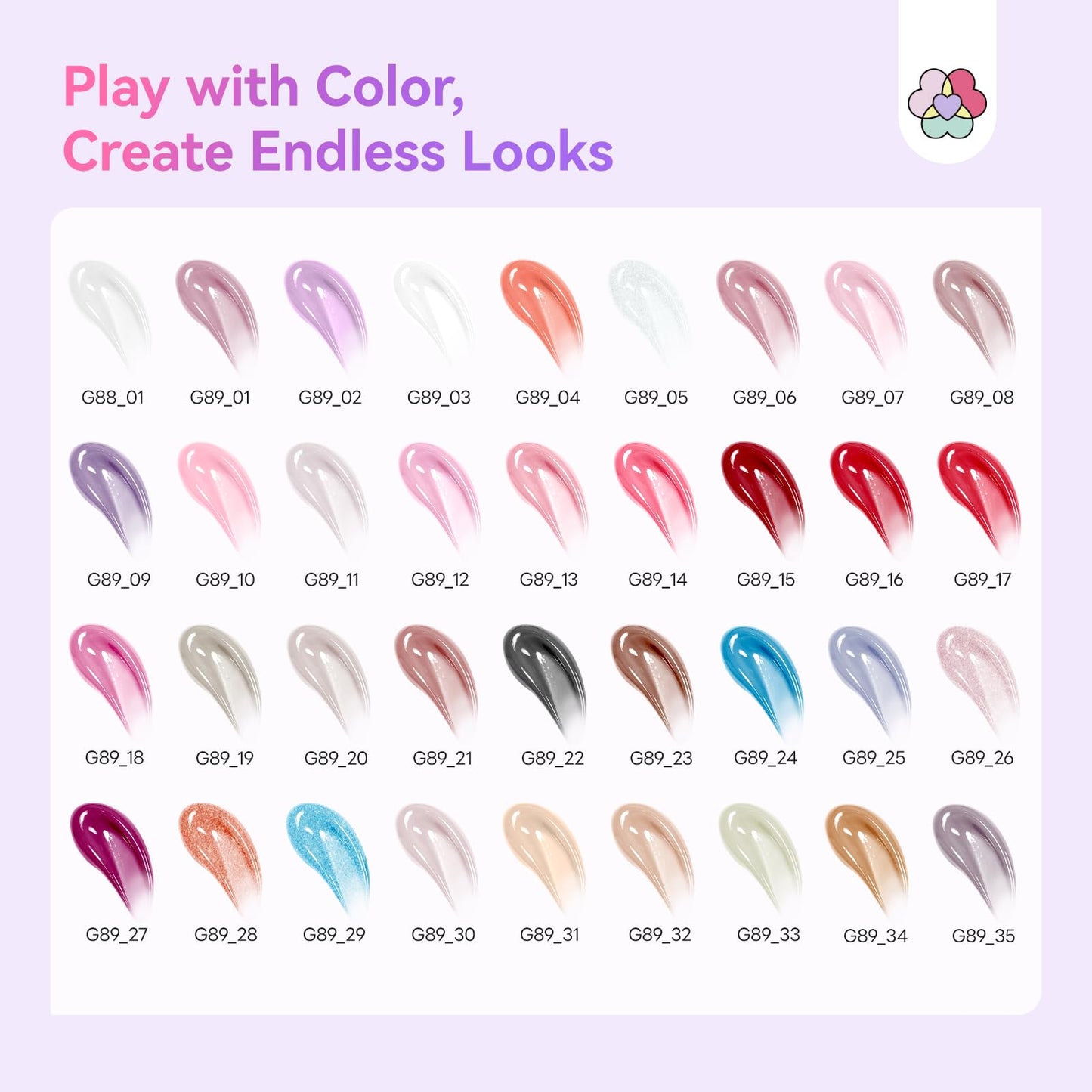 SAVILAND Hema-Free Poly Gel Nail Kit for Starter: 36 Poly Gel Nail Colors with Slip Solution Mini U V Lamp All-in-1 Kit for Quick Builder Extension, Manicure Tools for Daily Art DIY Salon Girls Gift