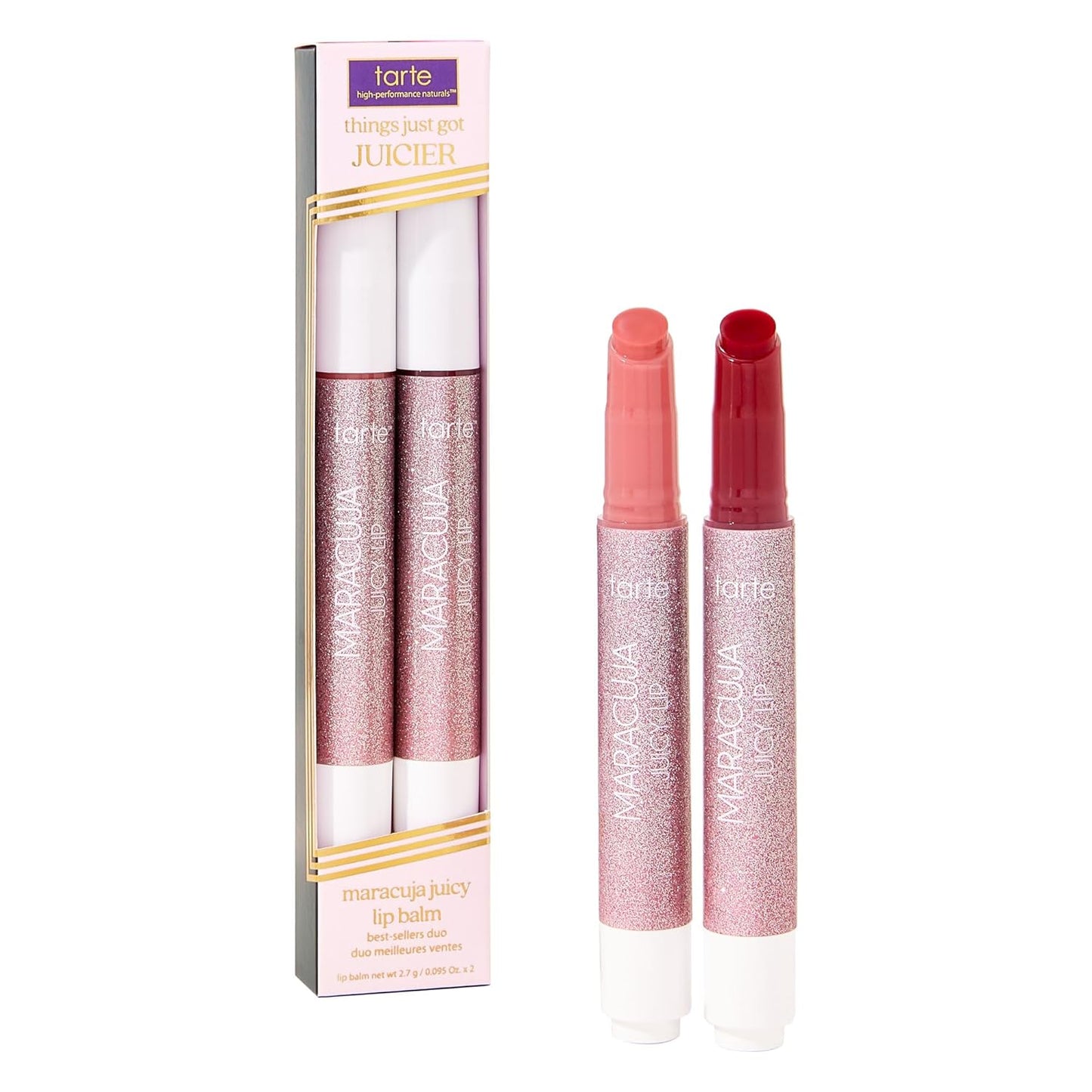 Tarte Maracuja Juicy Lip Balm Gloss - Nourishing Lip Butter with High-Shine Hydration | Vegan, Infused with Vitamin E