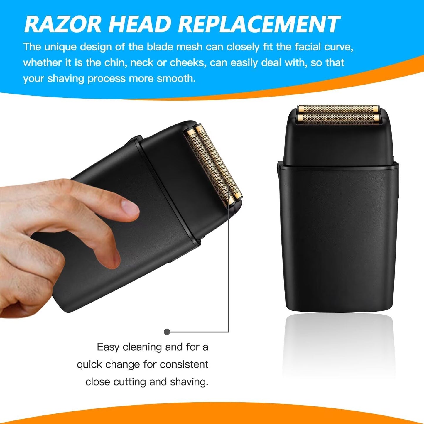Performance Electric Men Shaver Replacement Foil & Cutters Suitable for BaBy-liss PRO Metal-FX FXFS2 Foil Shaver