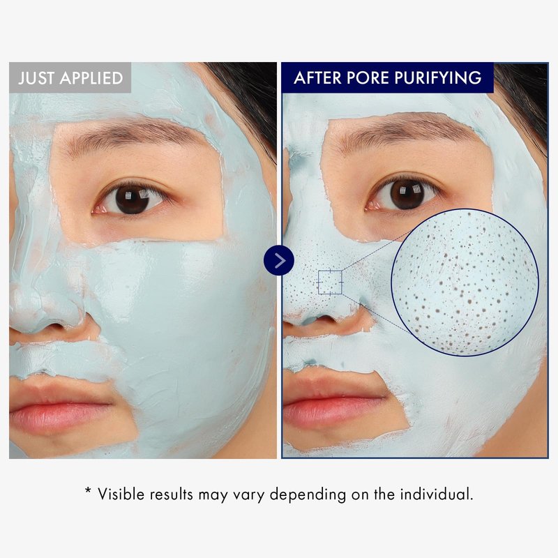 TOSOWOONG Real Blackhead Mud Mask, Facial & Nose Pore-Purifying Clay - Korean Mud Mask, Pore Tightening, Deep Pore Cleaner, Cooling & Quick Dry Formula Face Mask, Oil Control, 100 g / 3.52 oz.