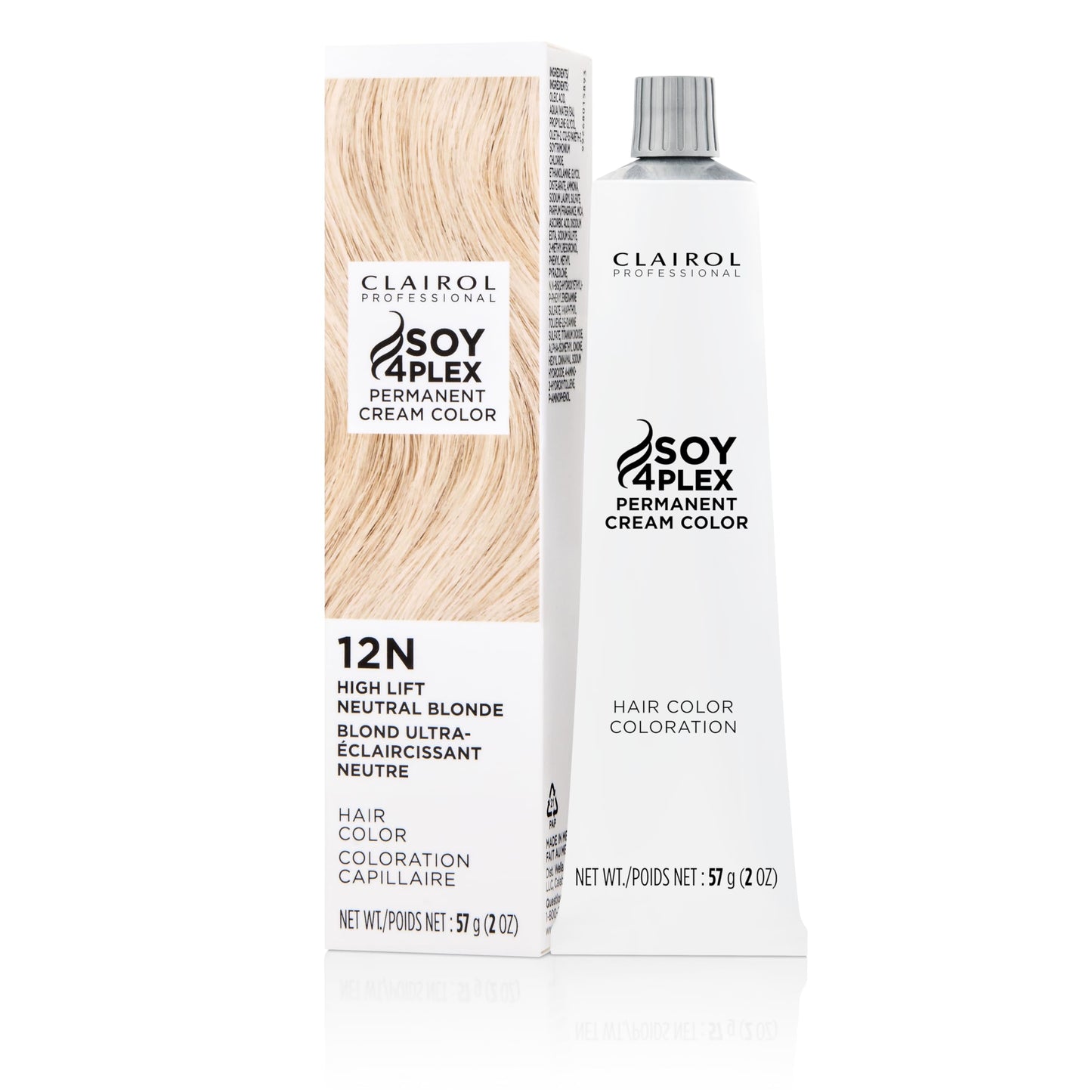 Clairol Professional Crème Permanente, 12n High Lift Neutral Blonde, 2 oz. - Packaging May Vary