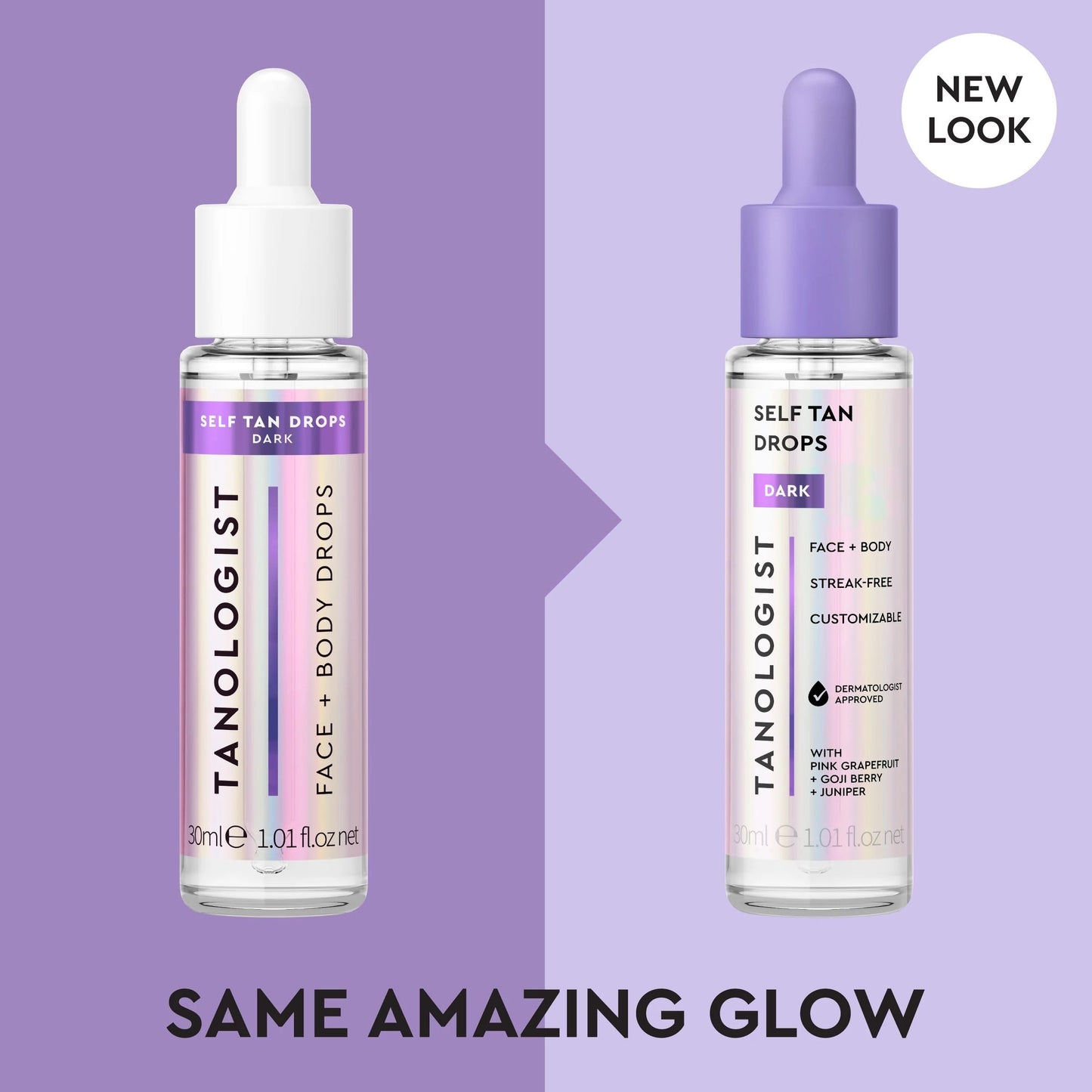 Tanologist Face and Body Drops - Illuminating Self Tan Drops, Vegan and Cruelty Free