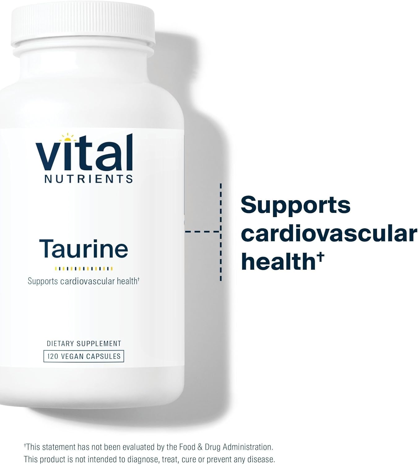 Taurine 1000mg - Vegan Amino Acid Detox Supplement for Heart, Nerve & Liver Health | 120 Capsules, Non-GMO, Gluten-Free