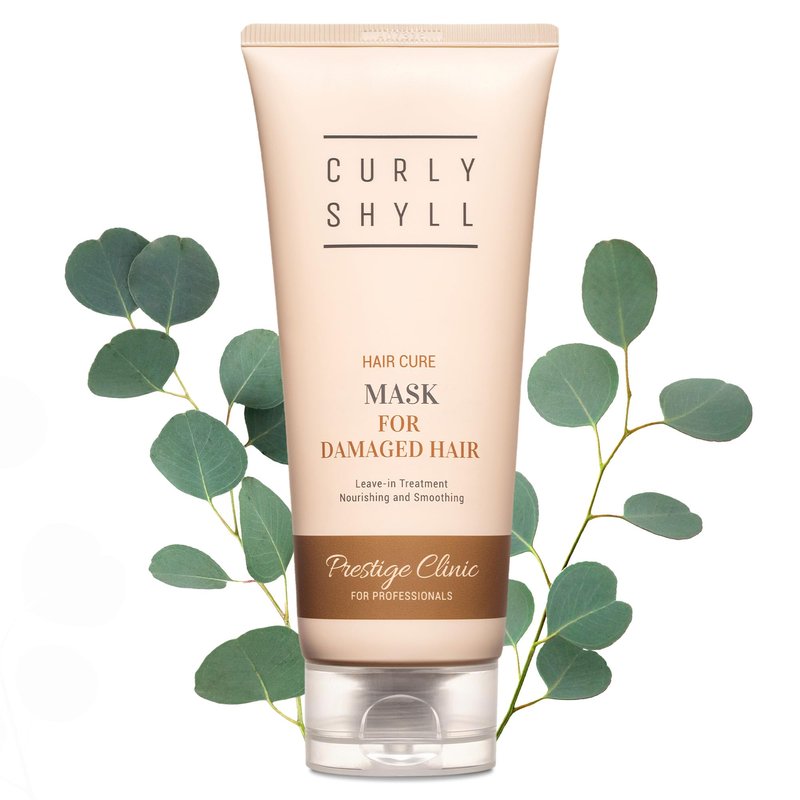 CURLYSHYLL Hair Cure Mask for Damaged Hair, Deep Conditioning Hair Mask with Lightweight Finish, Smooth & Manageable Hair Care for Dry, Damaged Hair, 200ml
