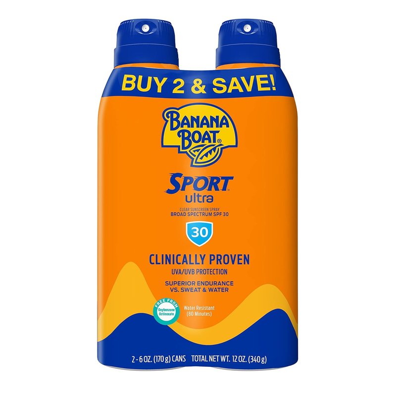 Banana Boat Sport Ultra Sunscreen Lotion & Spray Twin Pack - SPF 15 & 30, 8oz Lotion & 6oz Spray