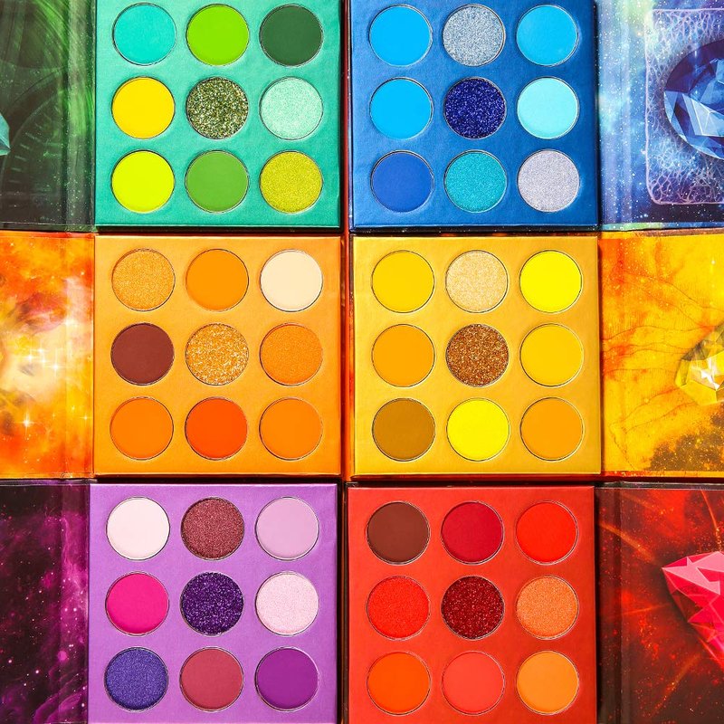 docolor Eyeshadow Palette 54Colors Gemstone Eye Shadow Palette Highly Pigmented Mattes Glitter Shimmers Naked Smokey Cream Powder Blendable Long Lasting Waterproof Colorful Professional Makeup Palette