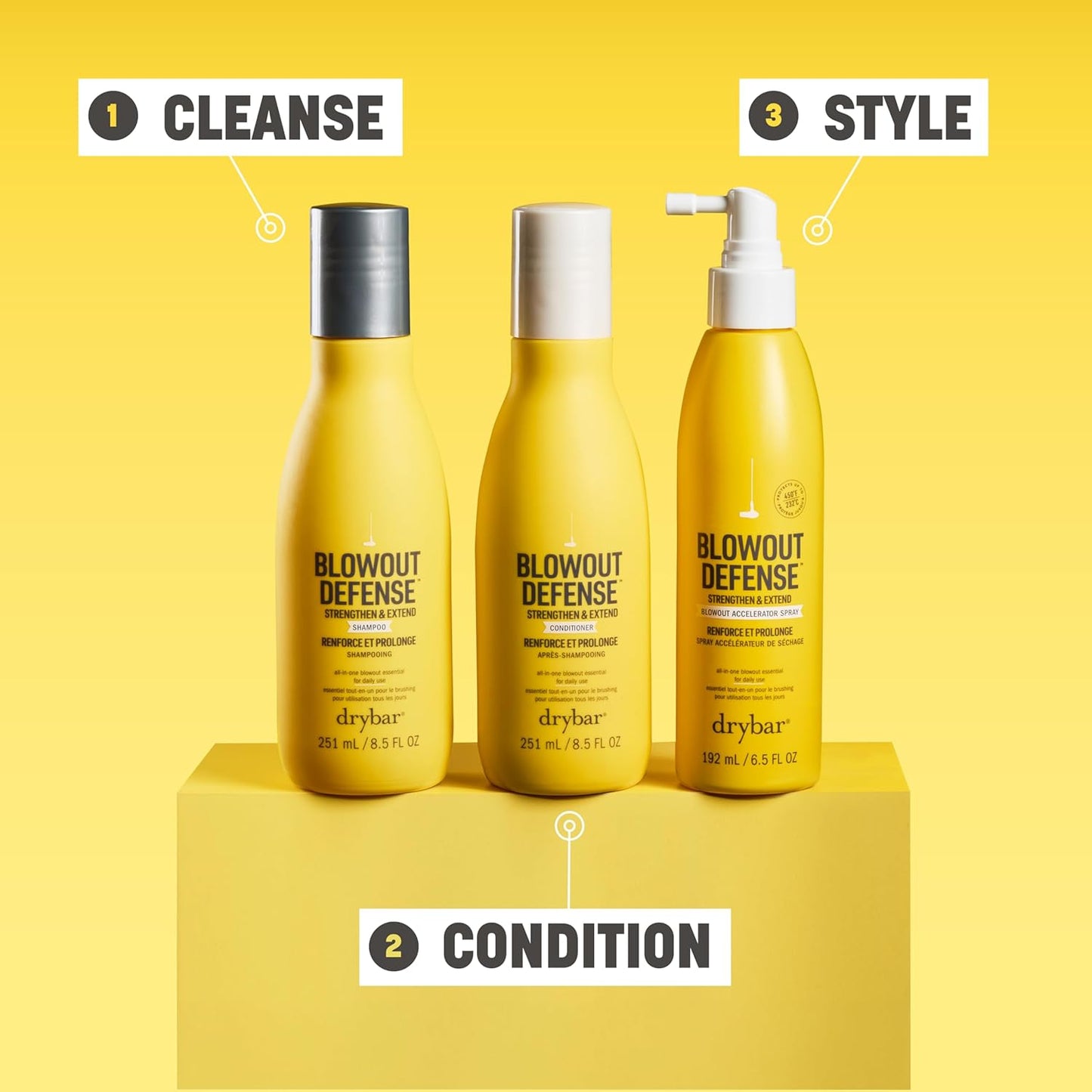 Drybar Blowout Defense Shampoo - Strengthen & Extend Formula for Healthy Hair | 8.5 oz