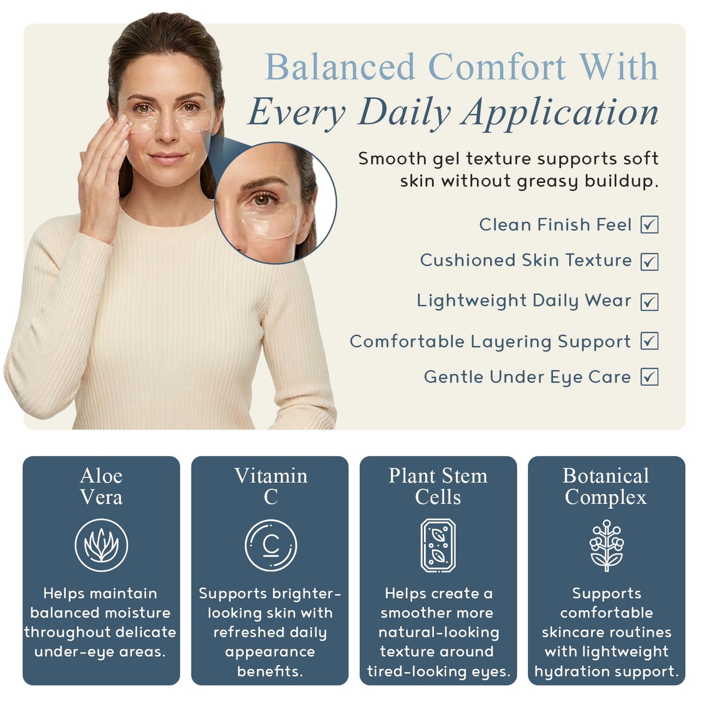Advanced Plant Stem Cell Eye Serum - Hydrating & Brightening Treatment for Fine Lines | 15 ml